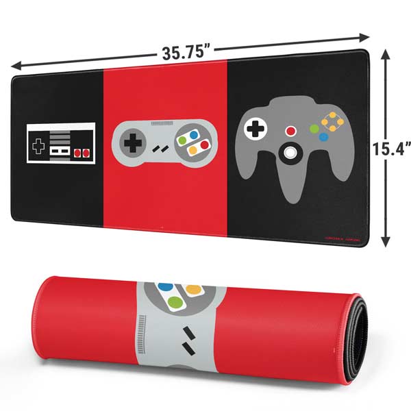 Evolution of Nintendo Gaming Controller Mousepad