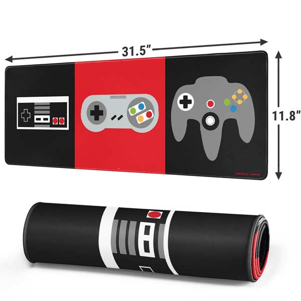 Evolution of Nintendo Gaming Controller Mousepad