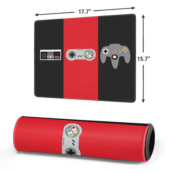 Evolution of Nintendo Gaming Controller Mousepad