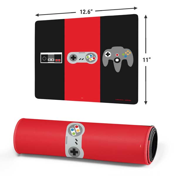 Evolution of Nintendo Gaming Controller Mousepad