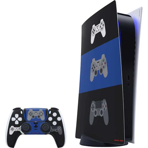 Evolution of Playstation Gaming Controller PlayStation PS5 Skins