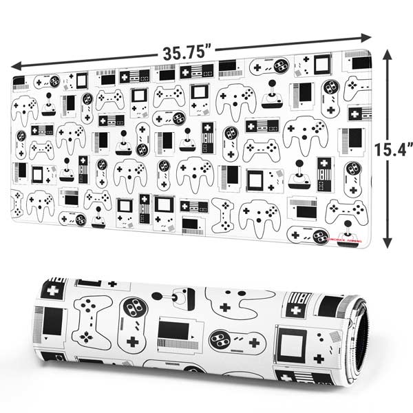 Retro Gaming Design Pattern Mousepad