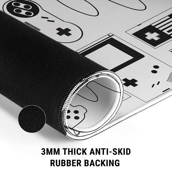 Retro Gaming Design Pattern Mousepad