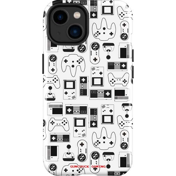 Retro Gaming Design Pattern iPhone Cases