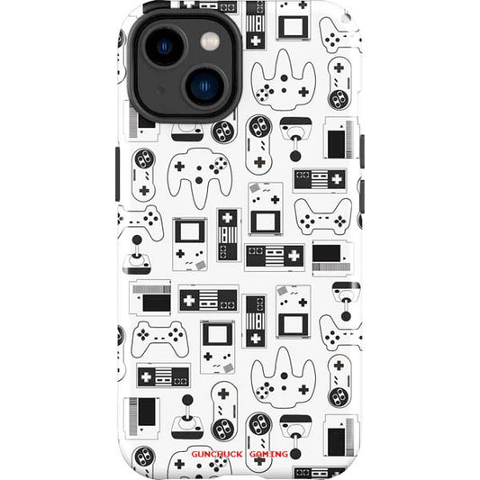 Retro Gaming Design Pattern iPhone Cases