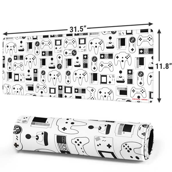 Retro Gaming Design Pattern Mousepad