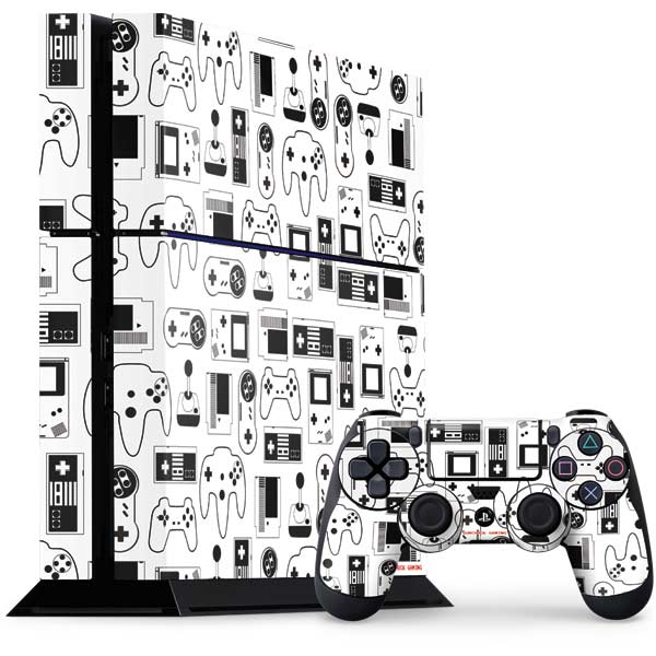 Retro Gaming Design Pattern PlayStation PS4 Skins