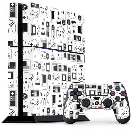 Retro Gaming Design Pattern PlayStation PS4 Skins