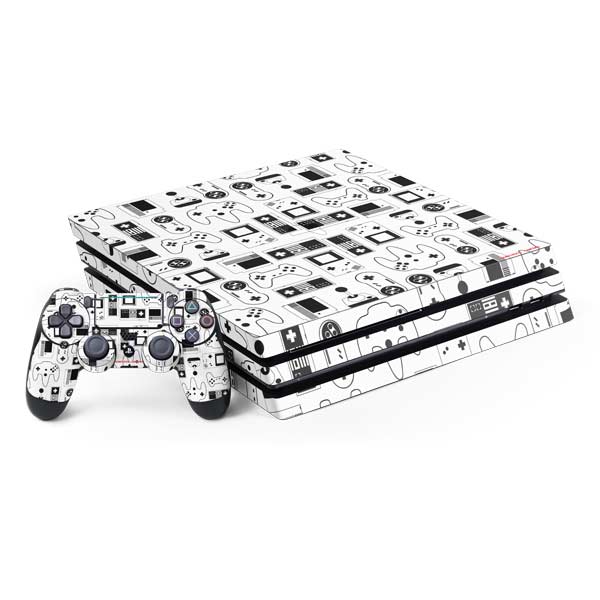 Retro Gaming Design Pattern PlayStation PS4 Skins