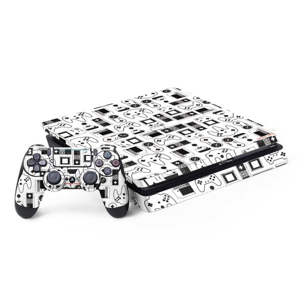 Retro Gaming Design Pattern PlayStation PS4 Skins