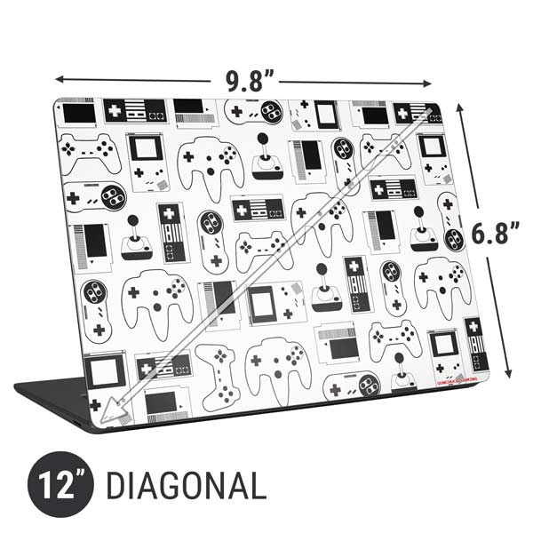 Retro Gaming Design Pattern Laptop Skins