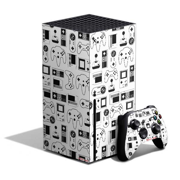 Retro Gaming Design Pattern Xbox Series X Skins