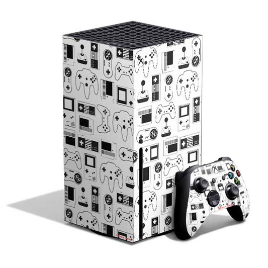 Retro Gaming Design Pattern Xbox Series X Skins