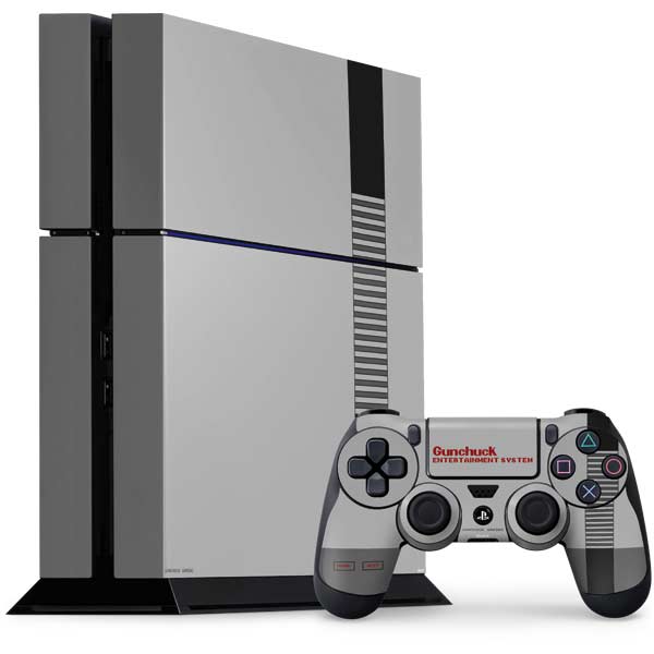 Retro Nintendo Console Design PlayStation PS4 Skins