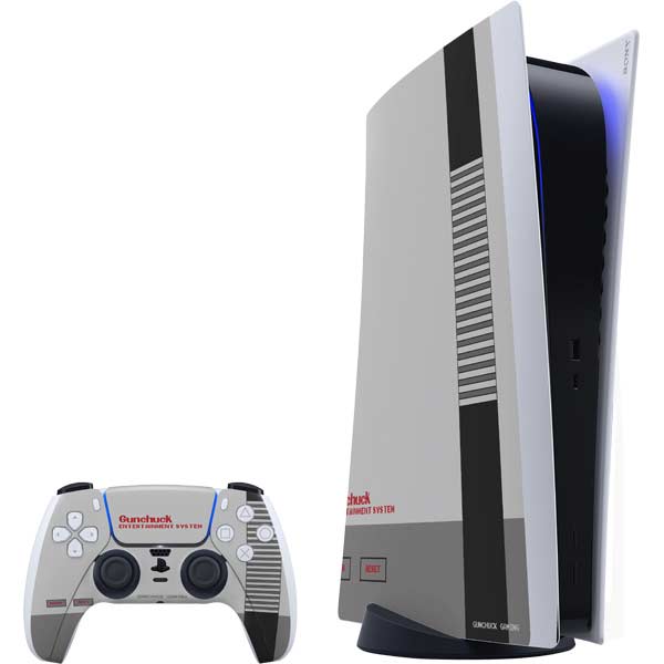 Retro Nintendo Console Design PlayStation PS5 Skins