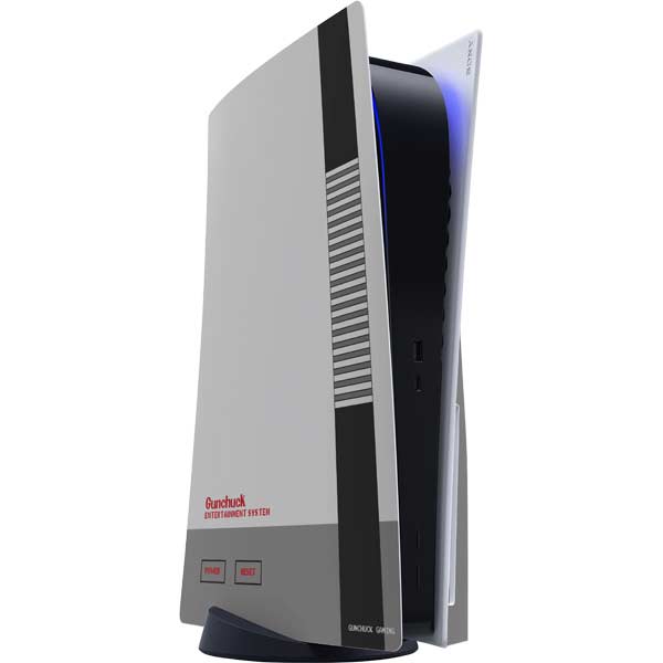 Retro Nintendo Console Design PlayStation PS5 Skins