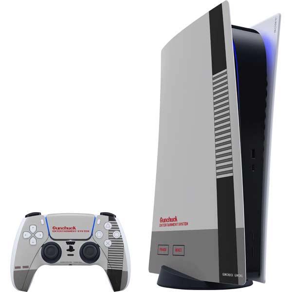 Retro Nintendo Console Design PlayStation PS5 Skins
