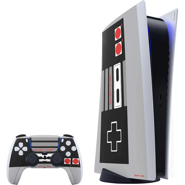 Retro Nintendo Controller design PlayStation PS5 Skins
