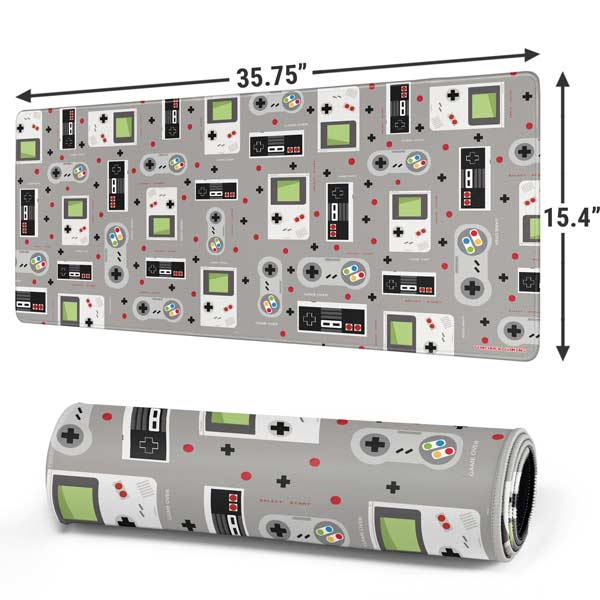 Retro Nintendo Gaming Pattern Mousepad