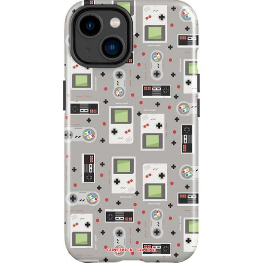 Retro Nintendo Gaming Pattern iPhone Cases