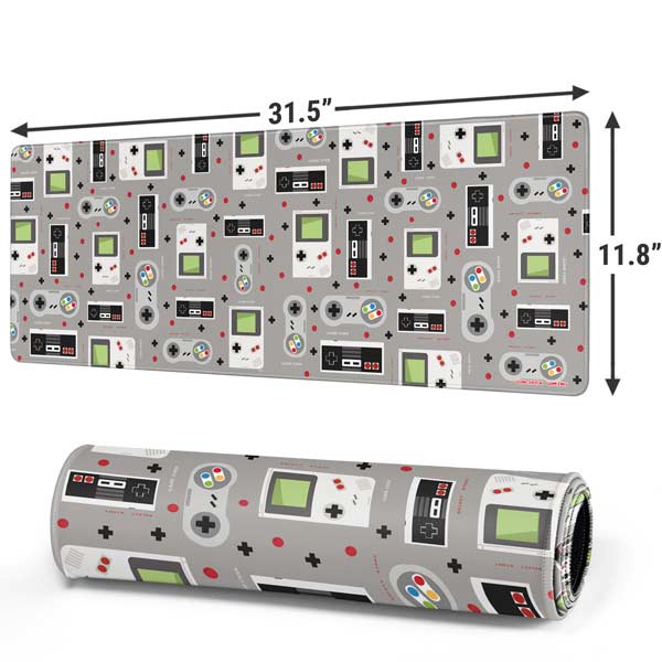 Retro Nintendo Gaming Pattern Mousepad