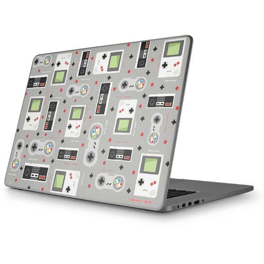 Retro Nintendo Gaming Pattern MacBook Skins