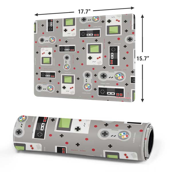 Retro Nintendo Gaming Pattern Mousepad