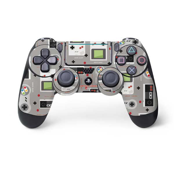 Retro Nintendo Gaming Pattern PlayStation PS4 Skins