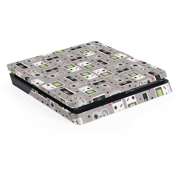 Retro Nintendo Gaming Pattern PlayStation PS4 Skins