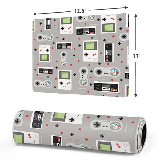 Retro Nintendo Gaming Pattern Mousepad