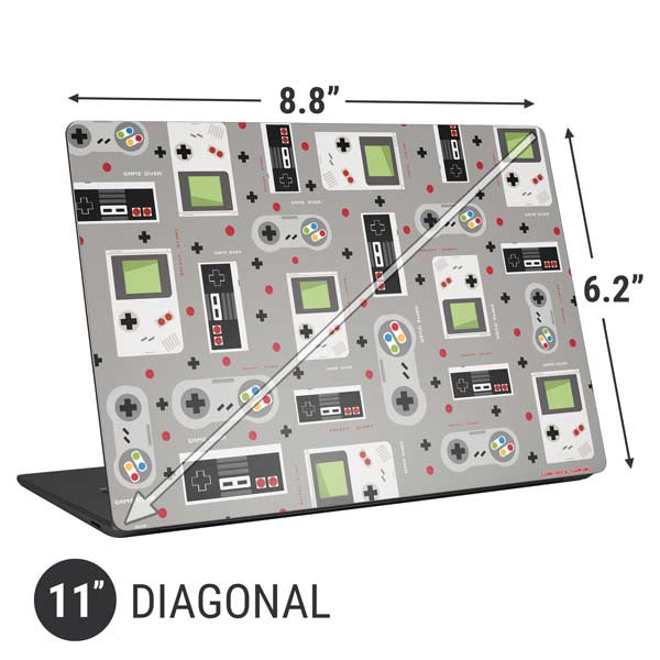 Retro Nintendo Gaming Pattern Laptop Skins