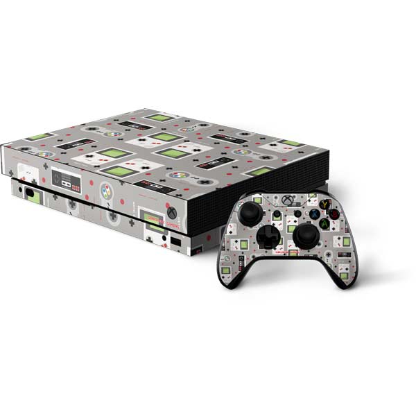 Retro Nintendo Gaming Pattern Xbox One Skins