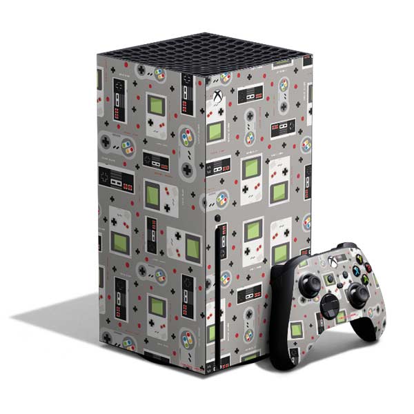Retro Nintendo Gaming Pattern Xbox Series X Skins