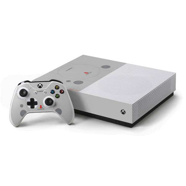 Retro Playstation Console Design Xbox One Skins