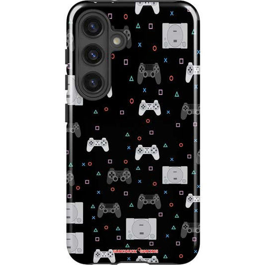 Retro Playstation Gaming Pattern Galaxy Cases