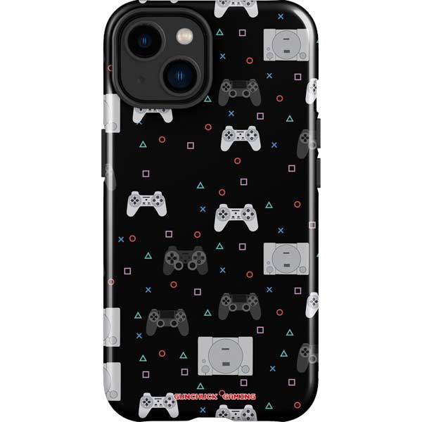 Retro Playstation Gaming Pattern iPhone Cases
