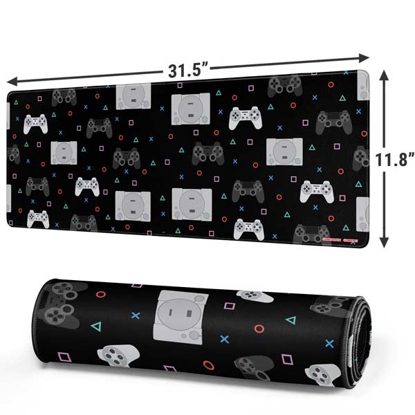 Retro Playstation Gaming Pattern Mousepad