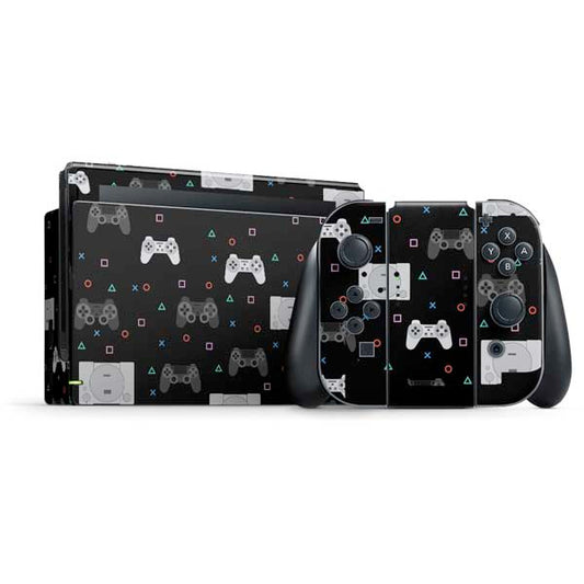 Retro Playstation Gaming Pattern Nintendo Skins
