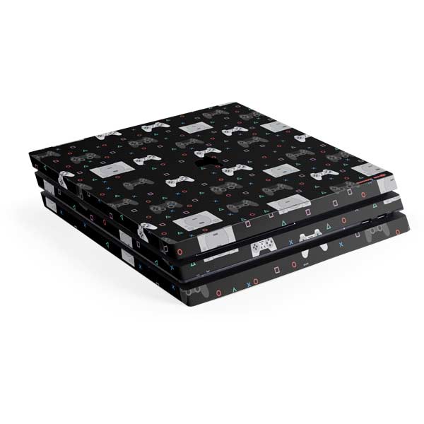 Retro Playstation Gaming Pattern PlayStation PS4 Skins