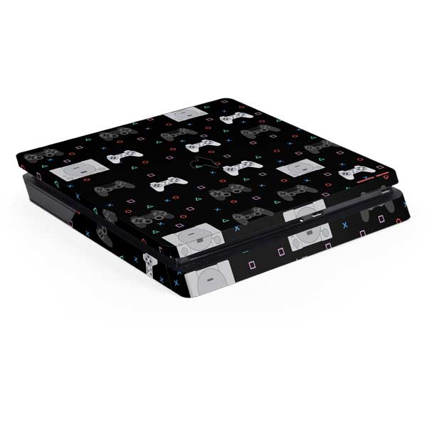 Retro Playstation Gaming Pattern PlayStation PS4 Skins