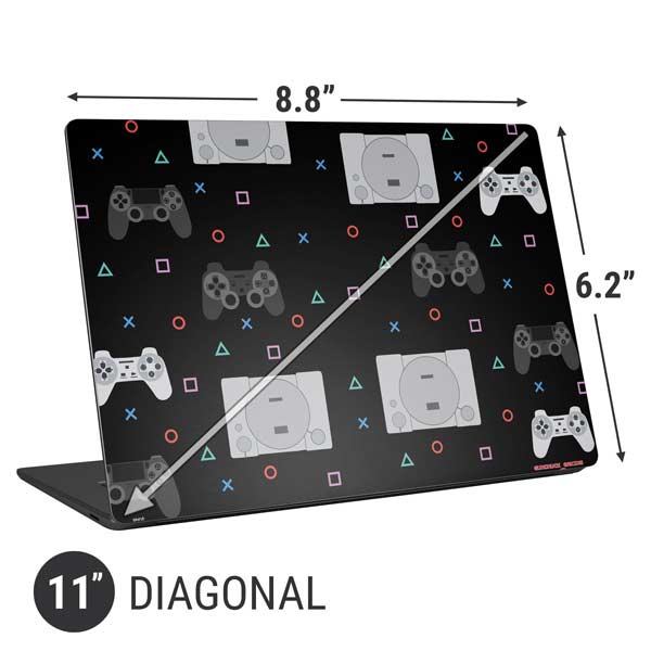 Retro Playstation Gaming Pattern Laptop Skins