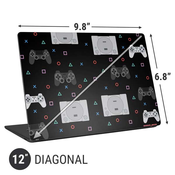 Retro Playstation Gaming Pattern Laptop Skins