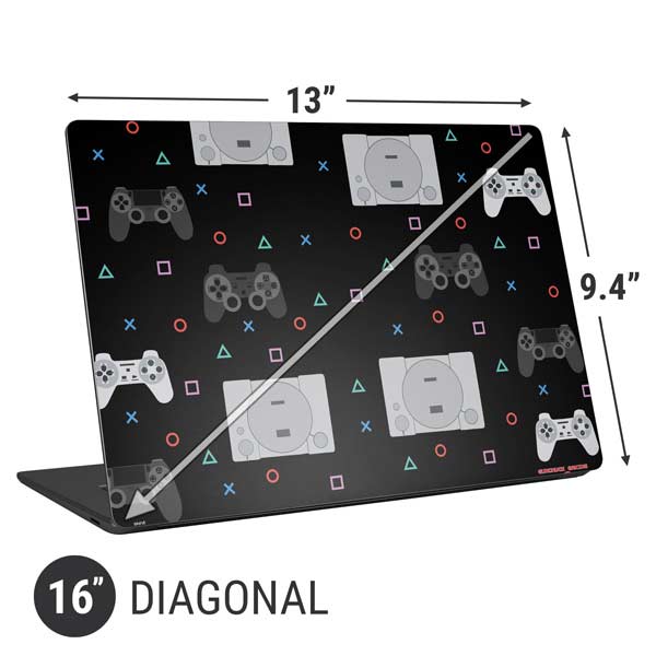 Retro Playstation Gaming Pattern Laptop Skins