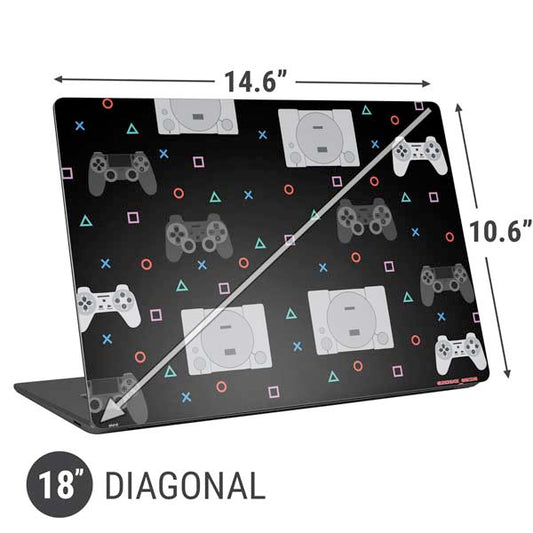 Retro Playstation Gaming Pattern Laptop Skins