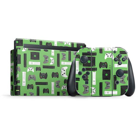 Retro Xbox Gaming Pattern Nintendo Skins