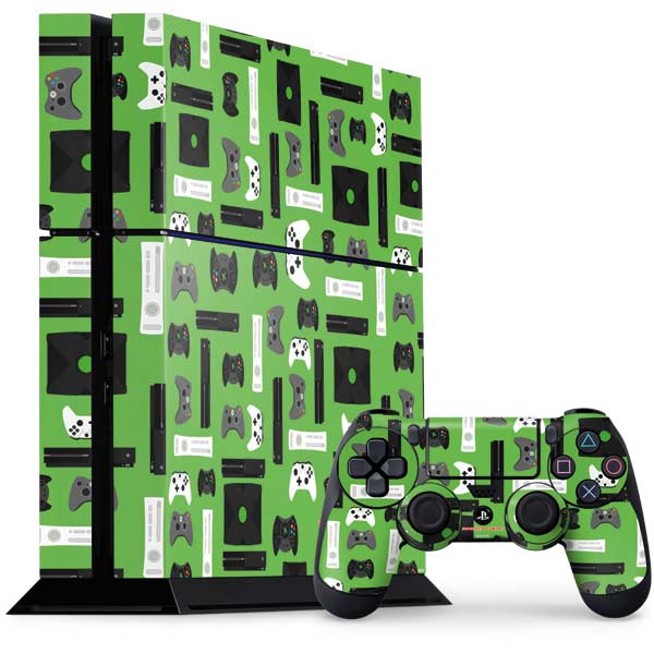 Retro Xbox Gaming Pattern PlayStation PS4 Skins