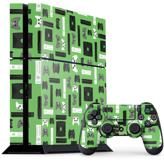 Retro Xbox Gaming Pattern PlayStation PS4 Skins