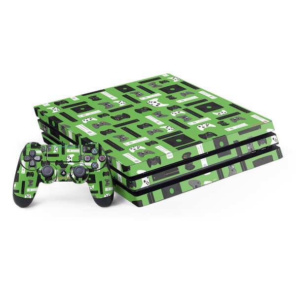 Retro Xbox Gaming Pattern PlayStation PS4 Skins