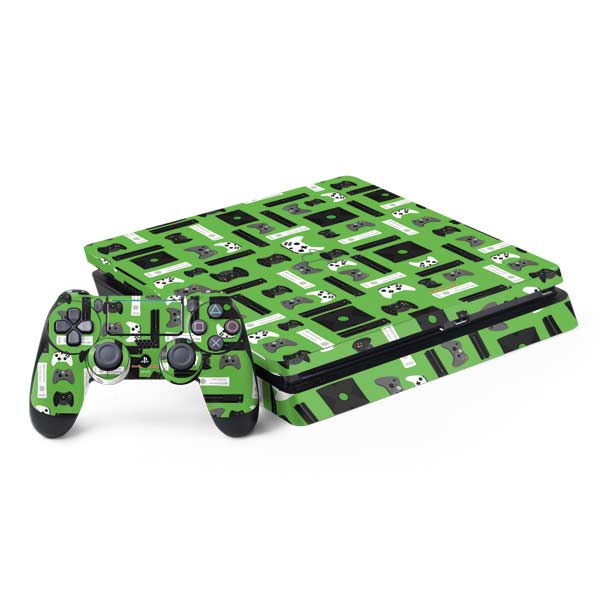 Retro Xbox Gaming Pattern PlayStation PS4 Skins