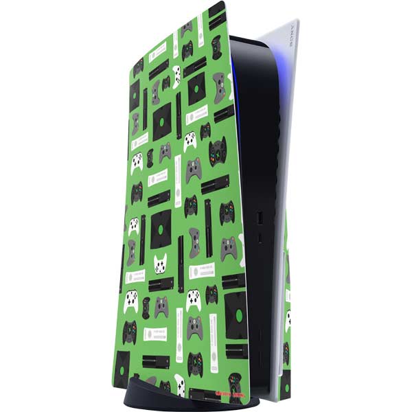 Retro Xbox Gaming Pattern PlayStation PS5 Skins